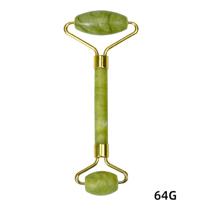 Natural Jade Stone Face Roller & Gua Sha Set