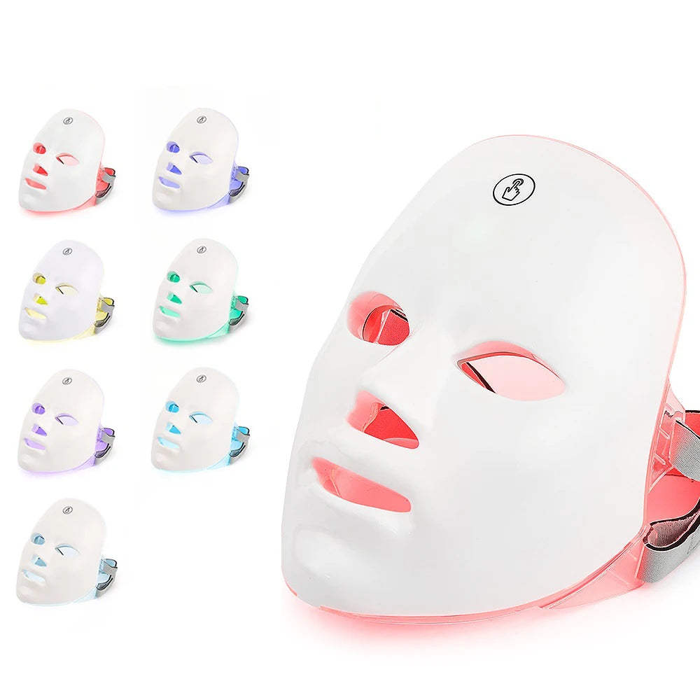 7-Color LED Facial & Neck Therapy Mask